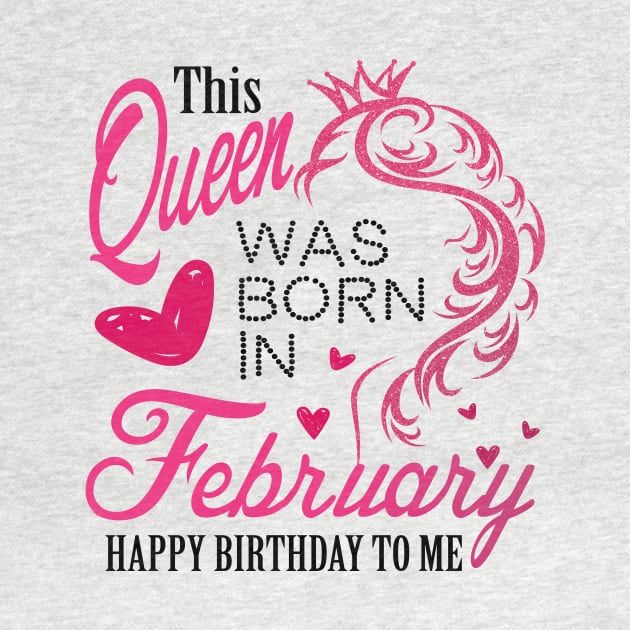 This queen was born in February .. February born girl birthday gift by DODG99